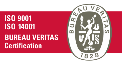 Bureau Veritas ISO 9001 and ISO 14001 certification mark